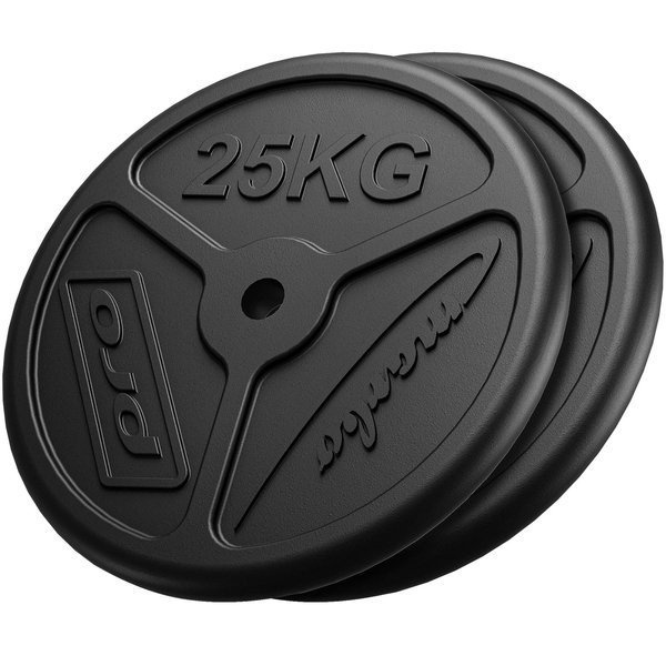 Juego de pesas de hierro fundido slim 50 kg / 2 x 25 kg - Marbo Sport