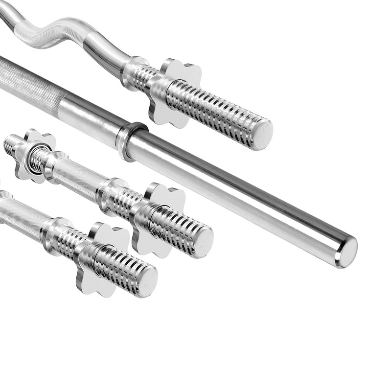 Juego de barras reforzadas y pesas de goma Tri-Grip 172 kg - Marbo Sport